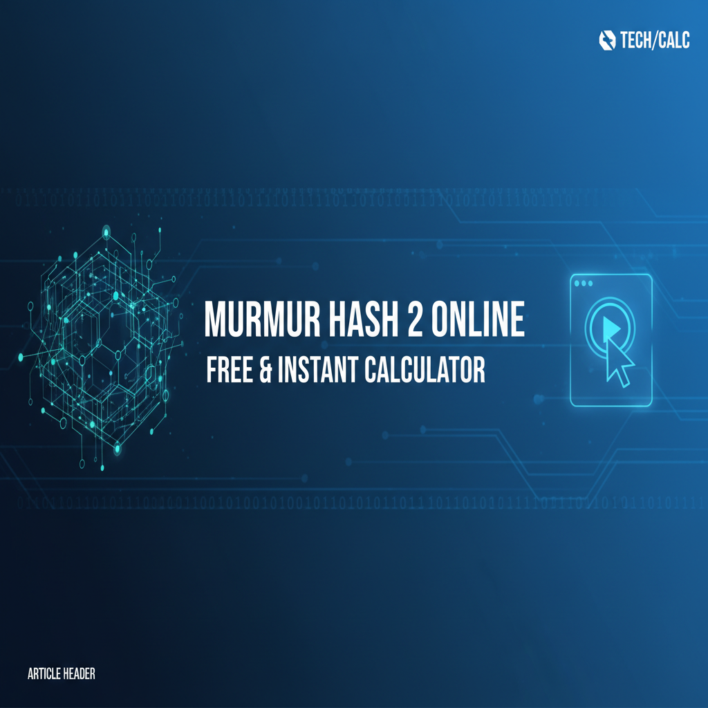 Murmur Hash 2 Online: Free & Instant Calculator
