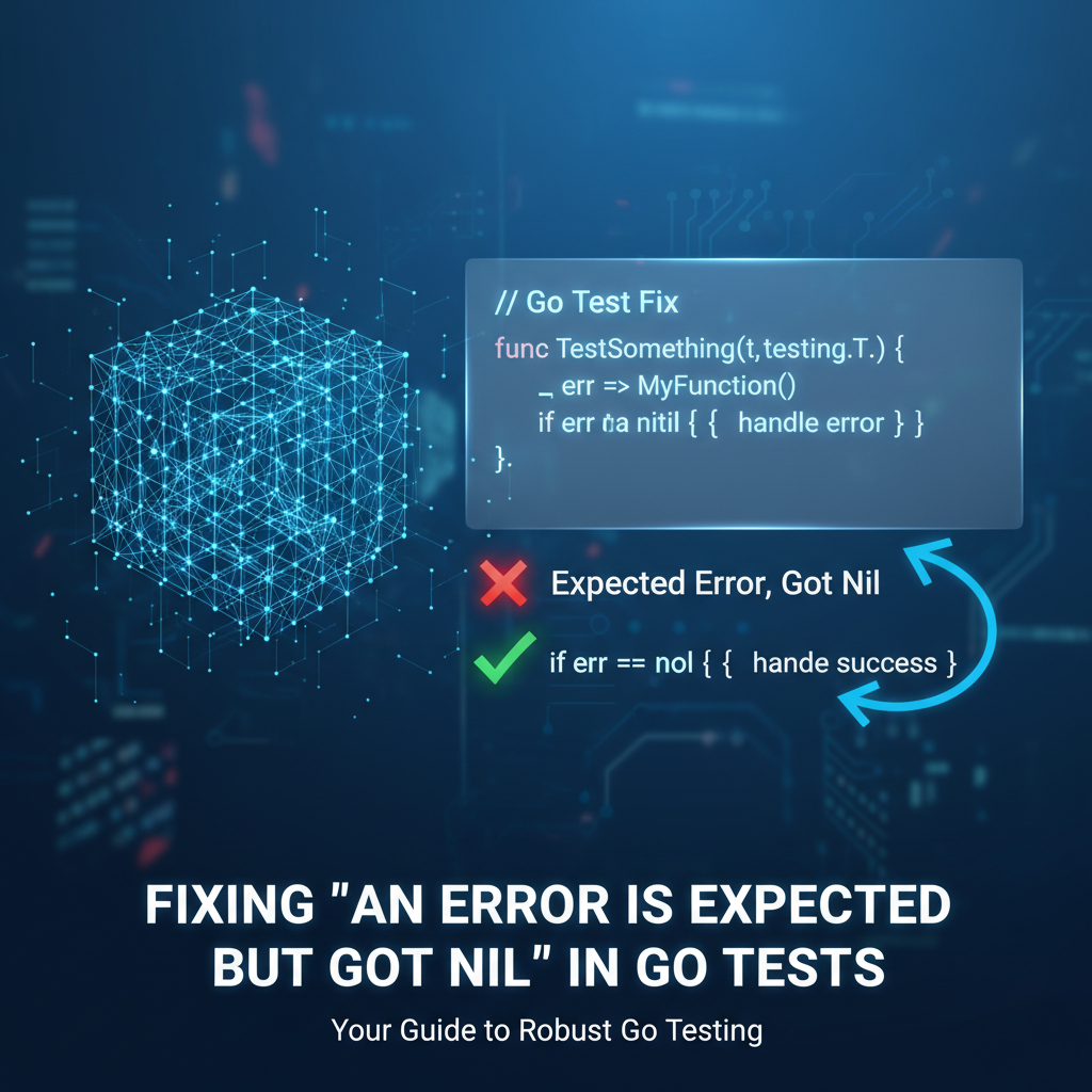 Fixing 'An Error Is Expected But Got Nil' in Go Tests