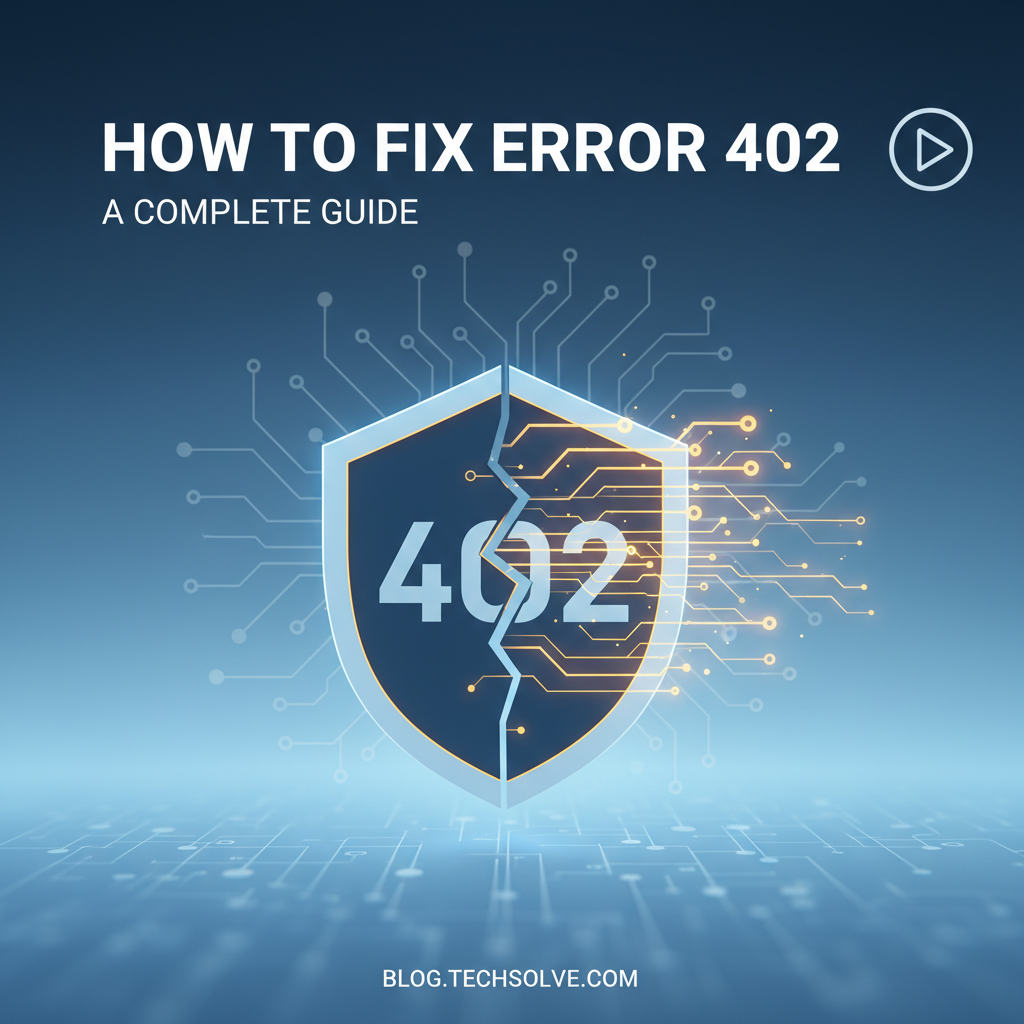 How to Fix Error 402: A Complete Guide