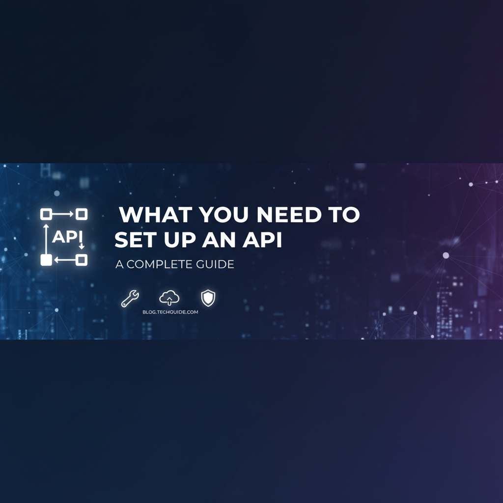 What You Need to Set Up an API: A Complete Guide