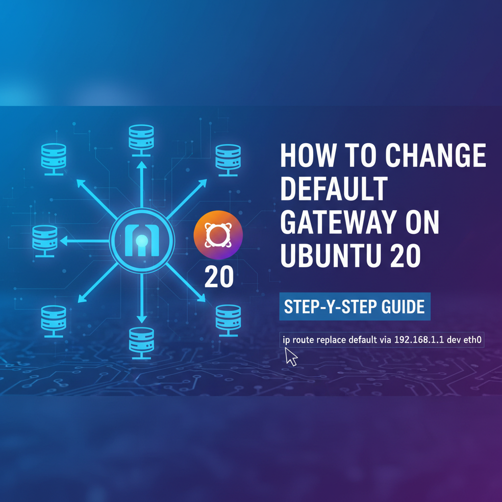 How to Change Default Gateway on Ubuntu 20: Step-by-Step