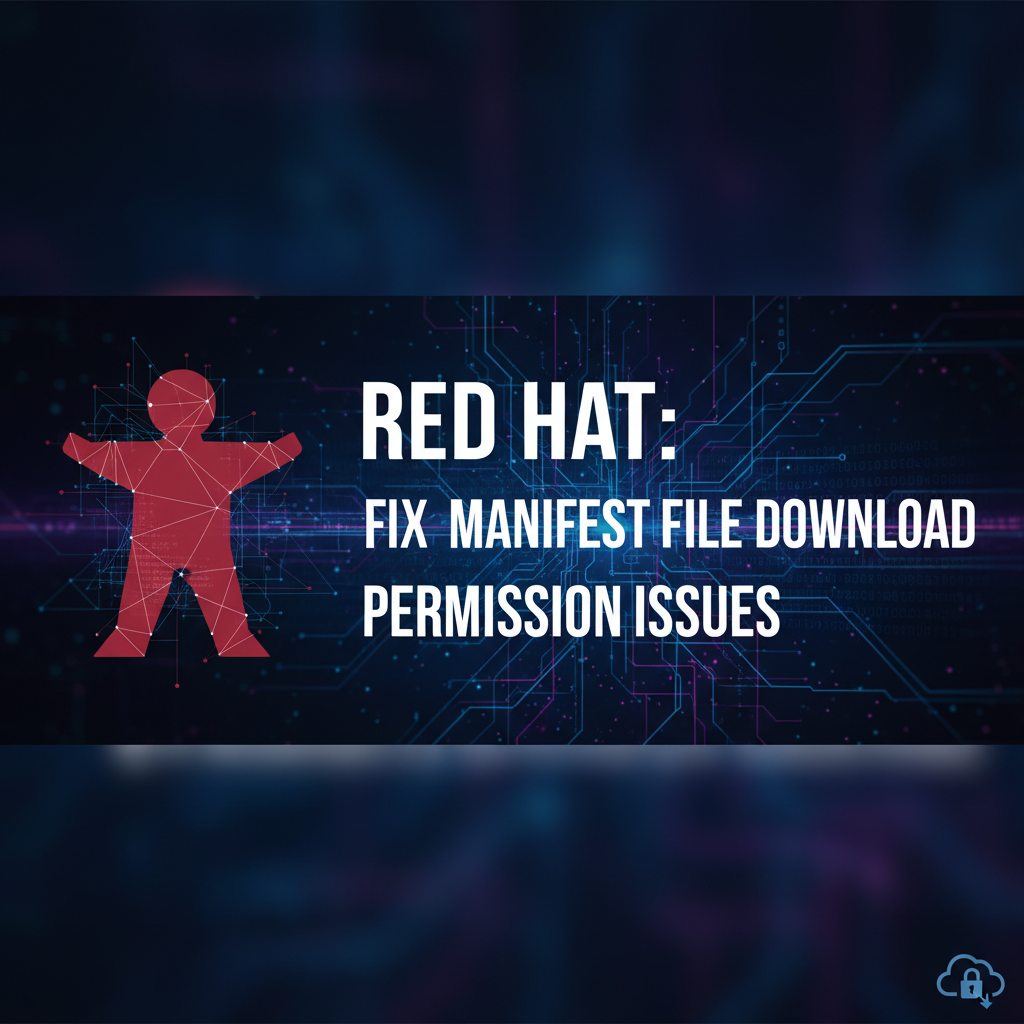 Red Hat: Fix Manifest File Download Permission Issues