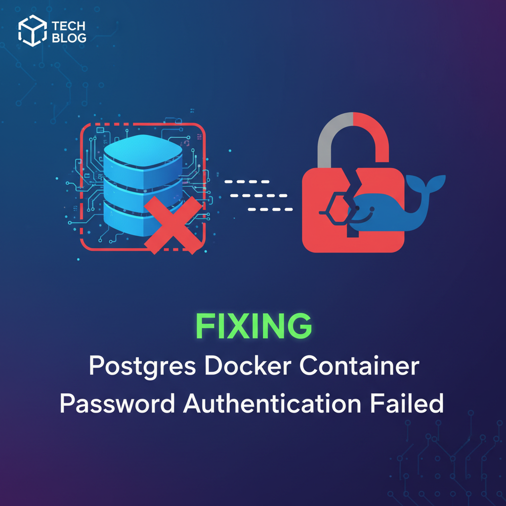 Fixing Postgres Docker Container Password Authentication Failed