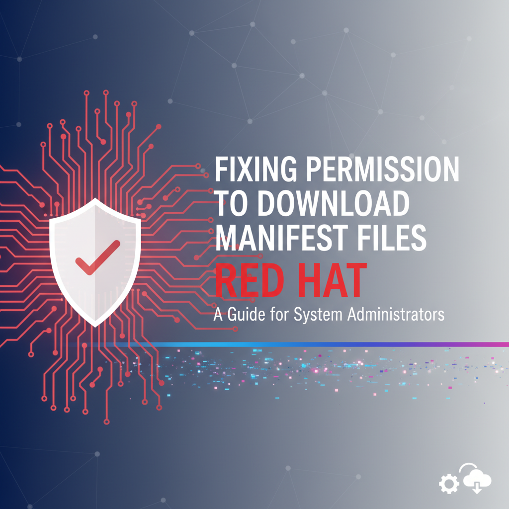 Fix Permission to Download a Manifest File Red Hat