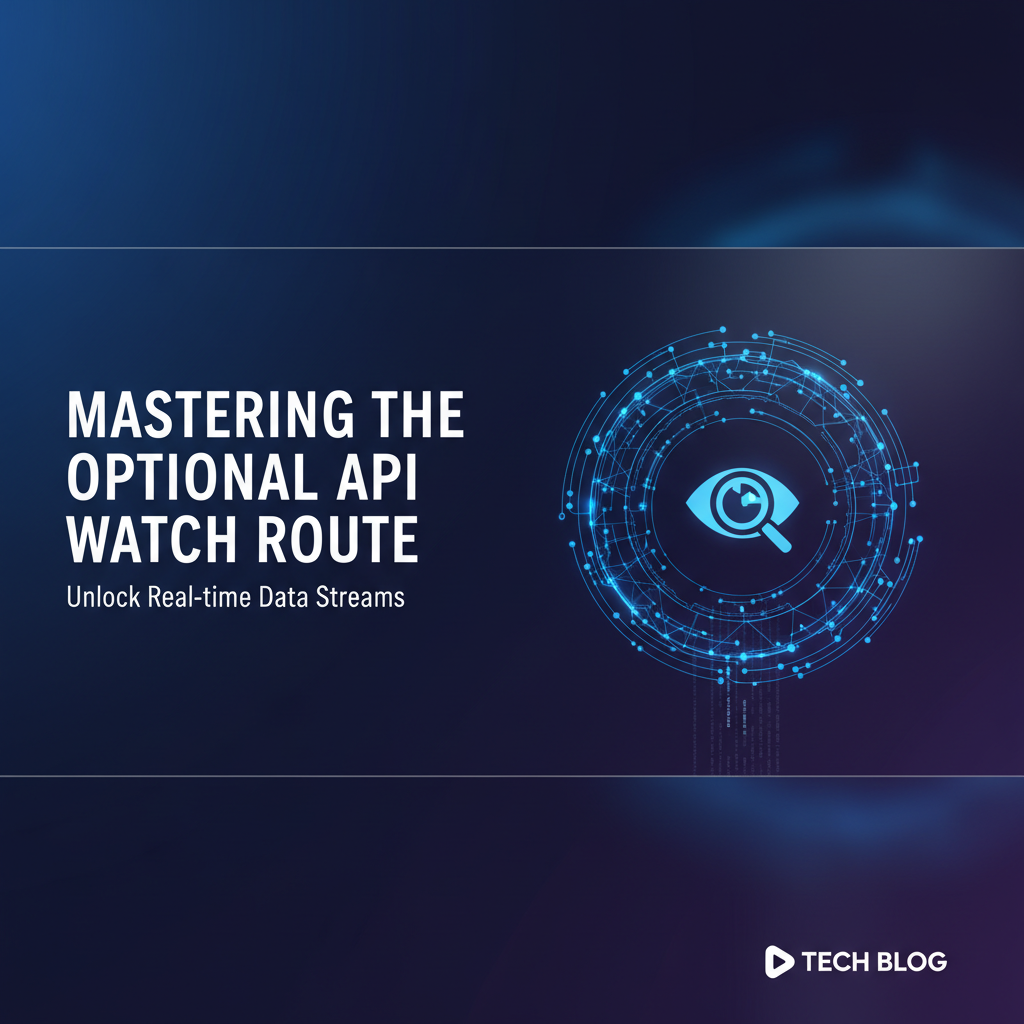 Mastering the Optional API Watch Route