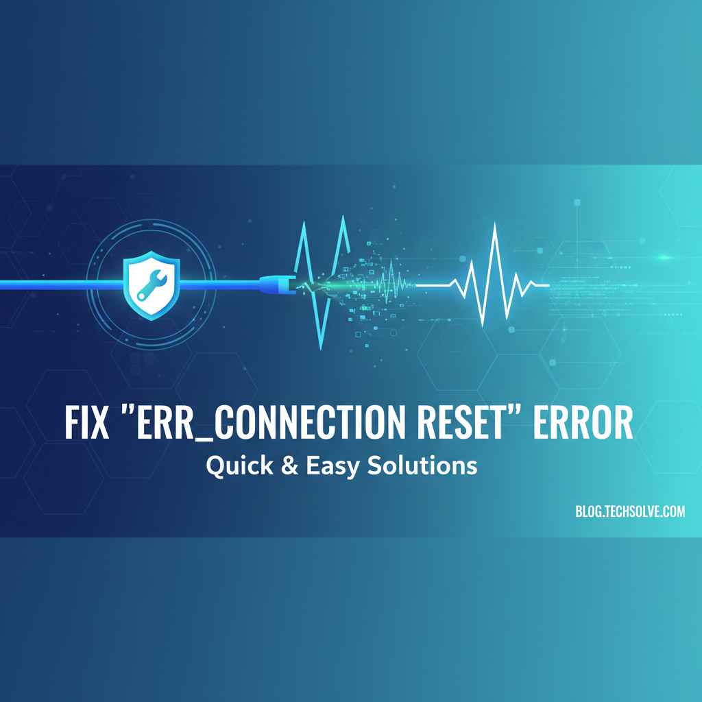 Fix 'ERR_CONNECTION_RESET' Error: Quick & Easy Solutions