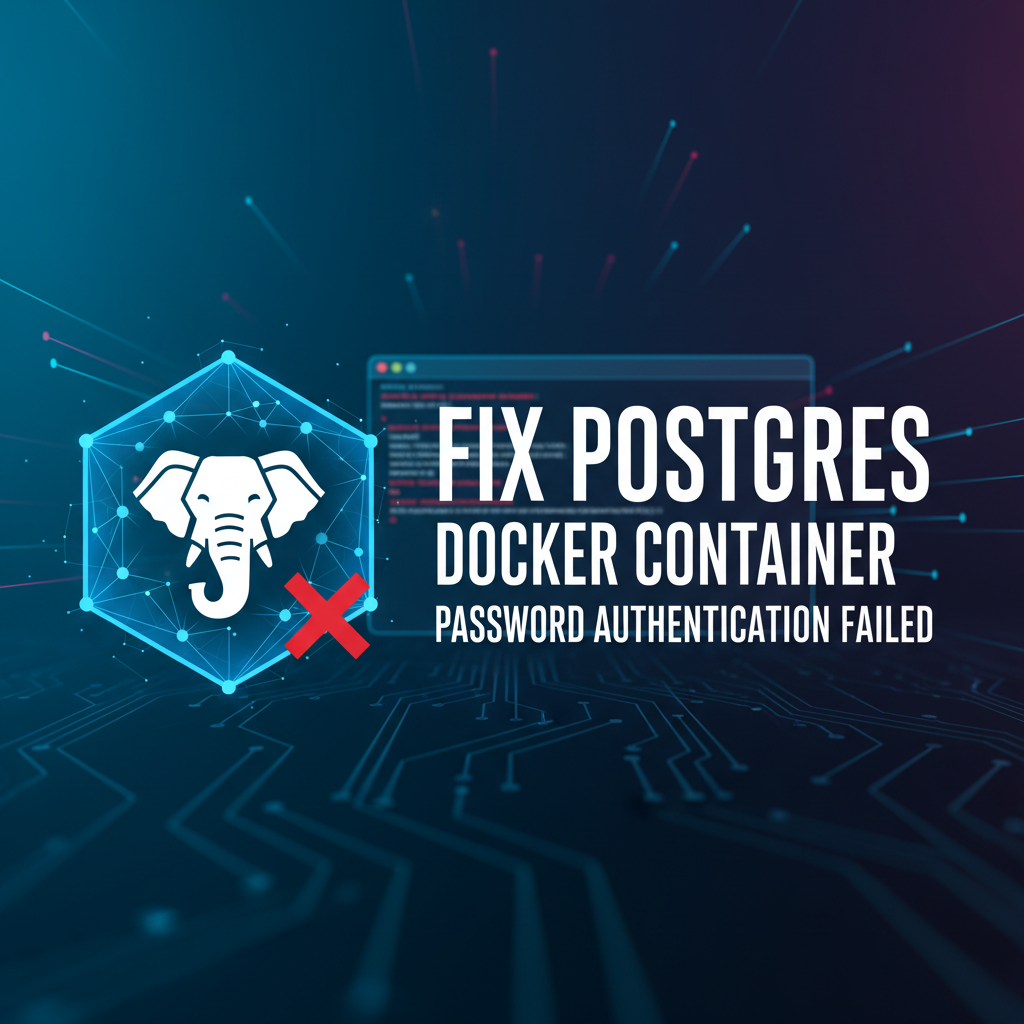 Fix Postgres Docker Container Password Authentication Failed