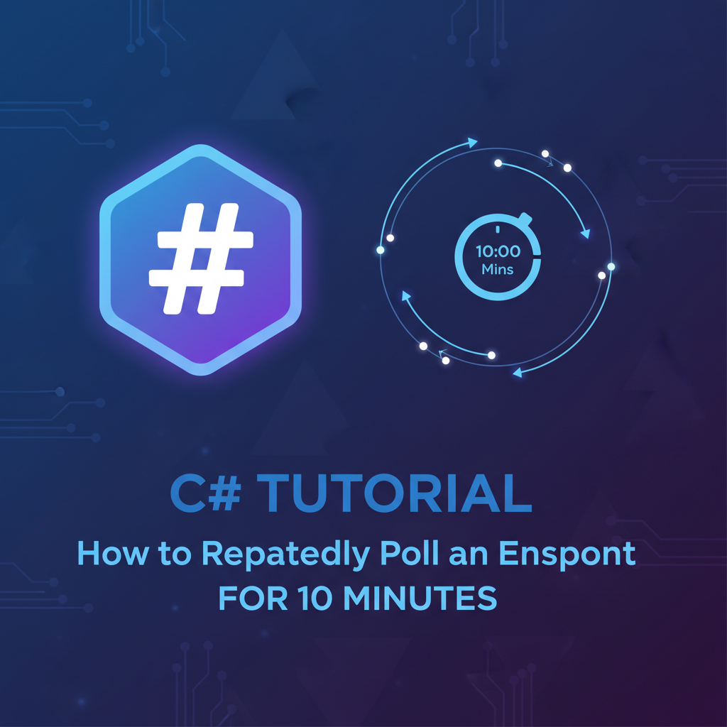 C# Tutorial: How to Repeatedly Poll an Endpoint for 10 Mins