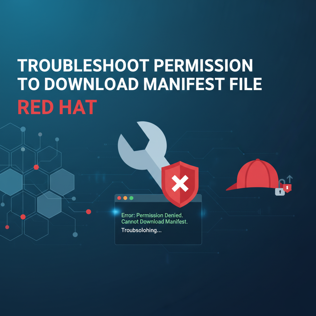Troubleshoot Permission to Download a Manifest File Red Hat