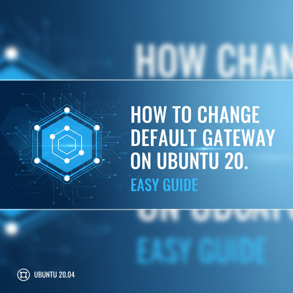 How to Change Default Gateway on Ubuntu 20: Easy Guide