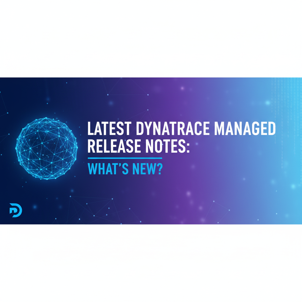 Latest Dynatrace Managed Release Notes: What's New?