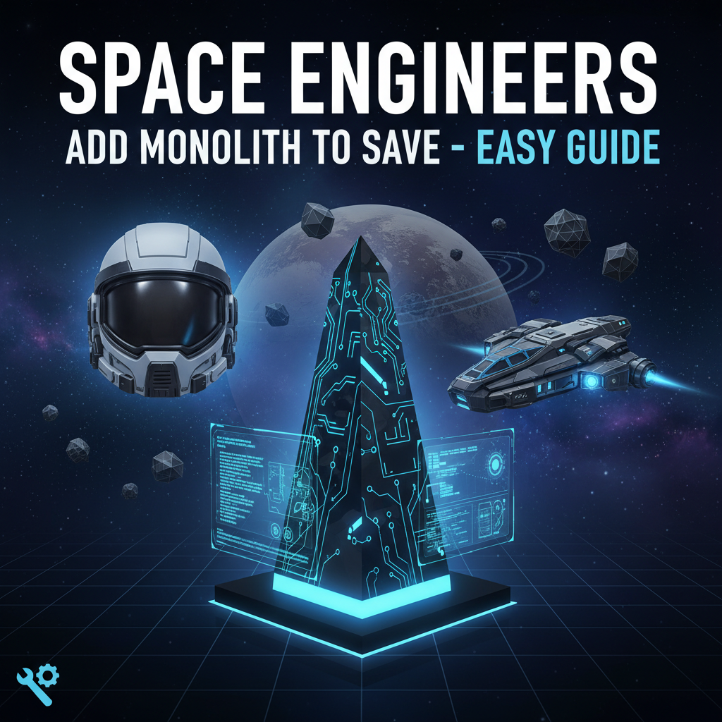 Space Engineers: Add Monolith to Save - Easy Guide