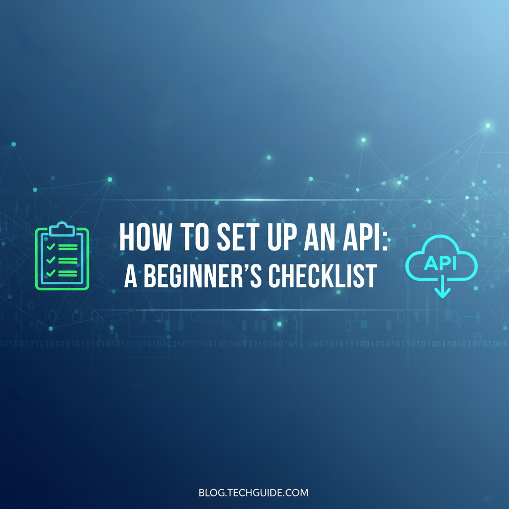 How to Set Up an API: A Beginner's Checklist