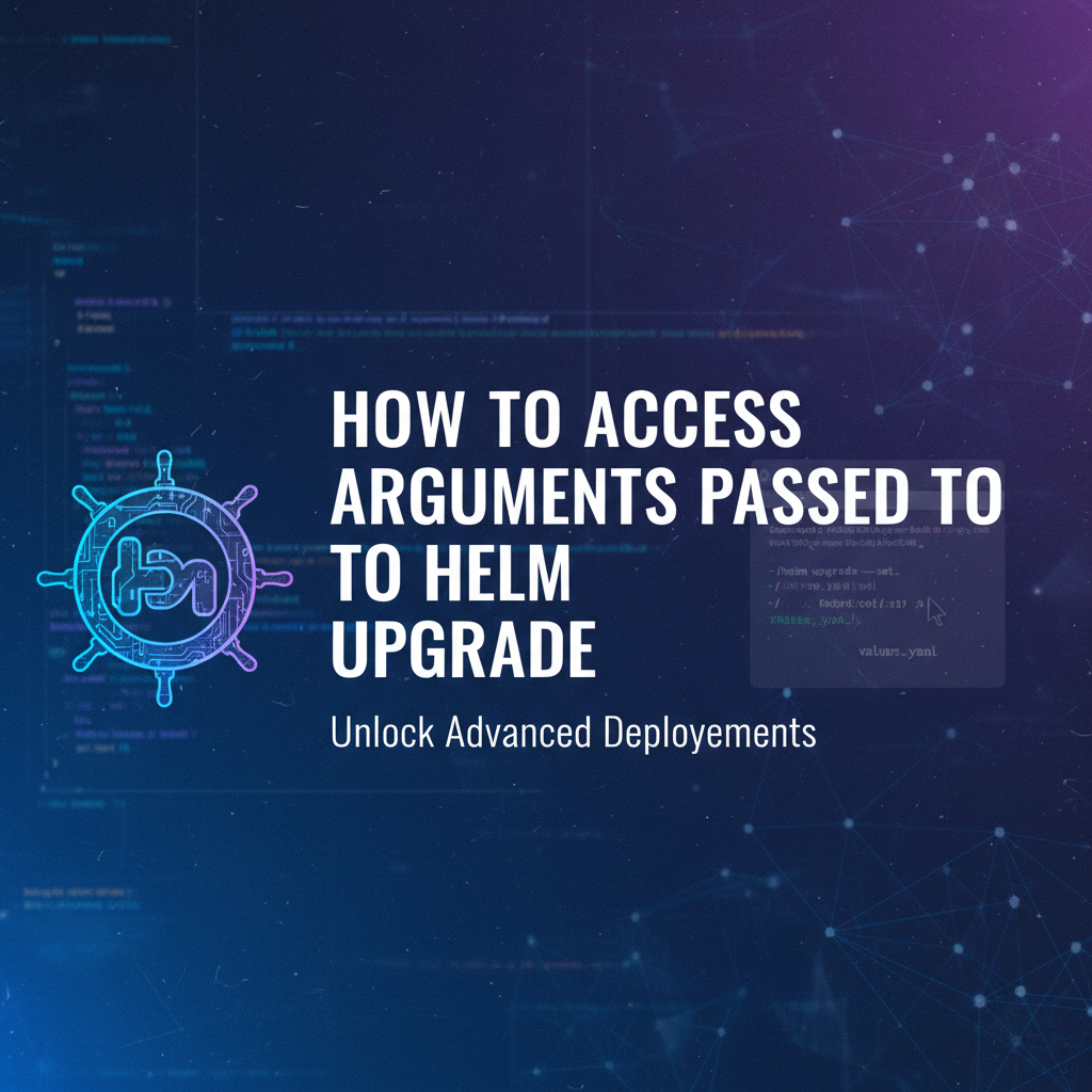 How to Access Arguments Passed to Helm Upgrade