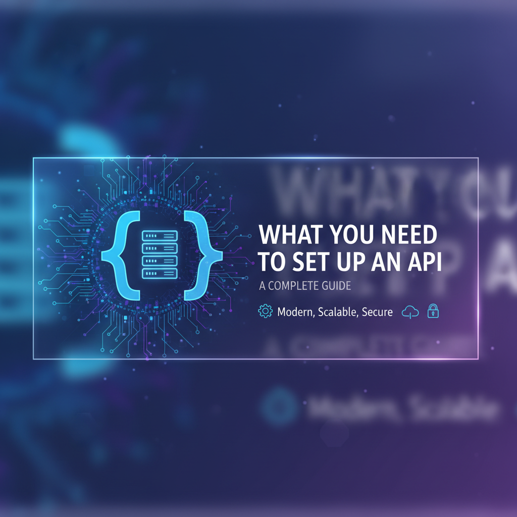 What You Need to Set Up an API: A Complete Guide