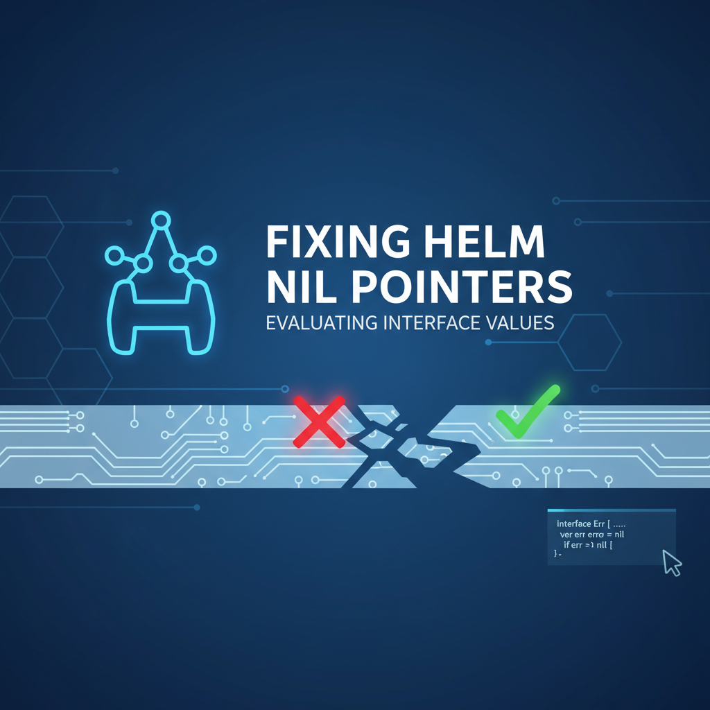 Fixing Helm Nil Pointer Evaluating Interface Values
