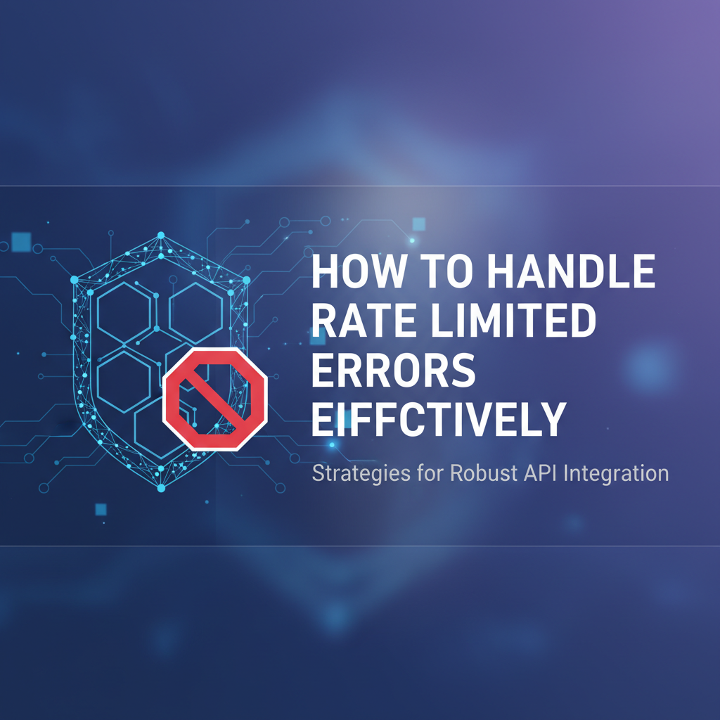 How to Handle Rate Limited Errors Effectively
