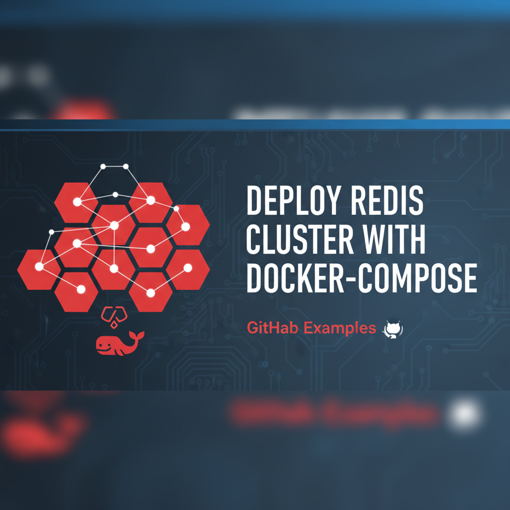 Deploy Redis Cluster with docker-compose: GitHub Examples