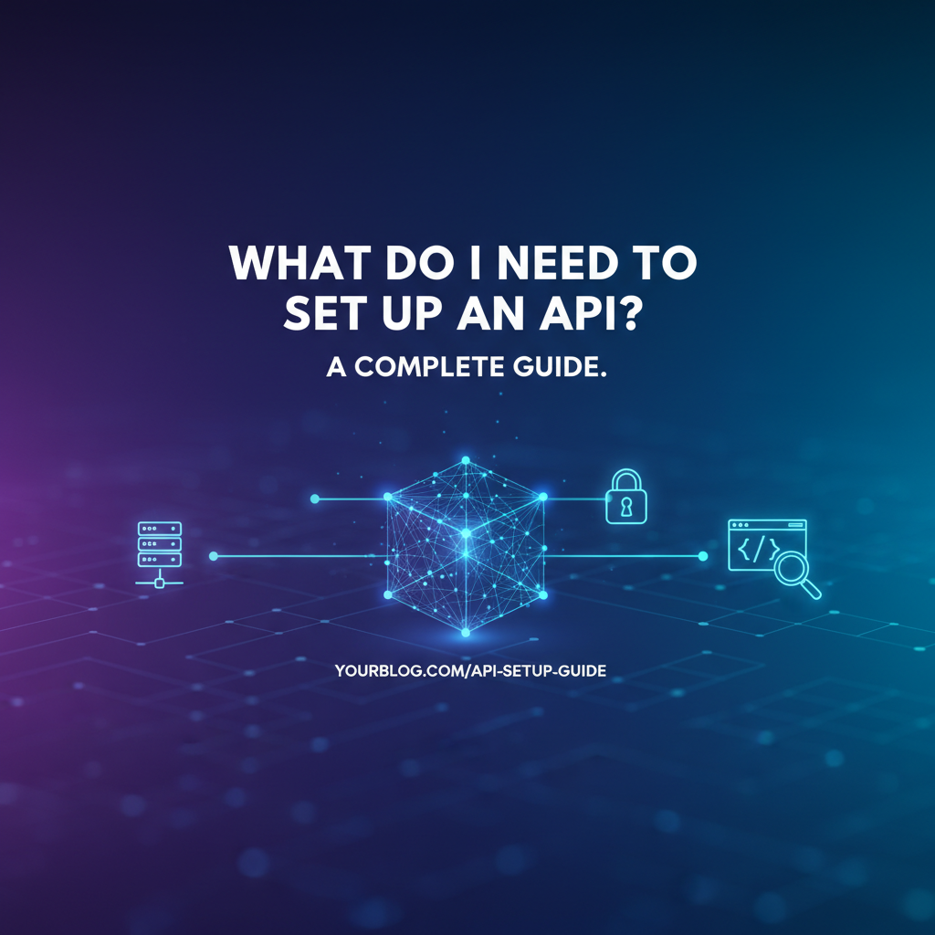 What Do I Need To Set Up An API? A Complete Guide.