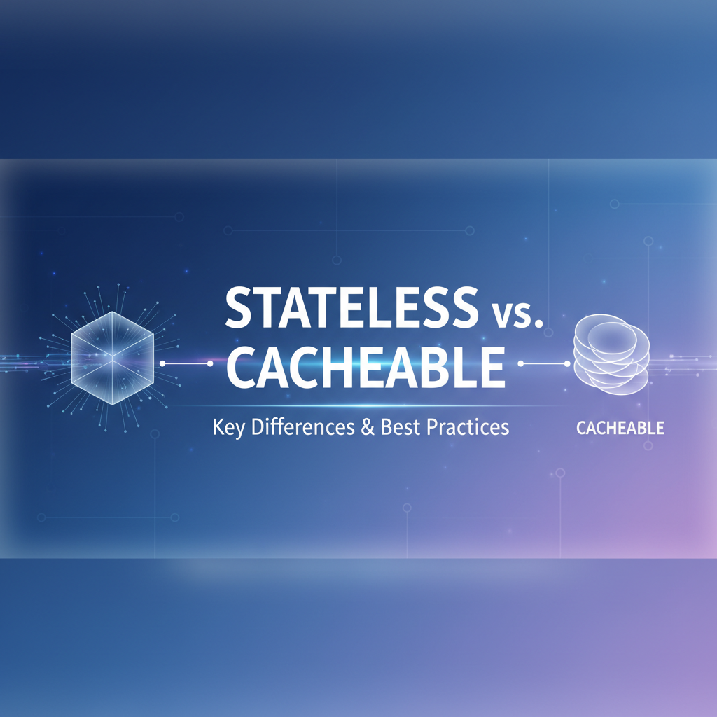 Stateless vs. Cacheable: Key Differences & Best Practices