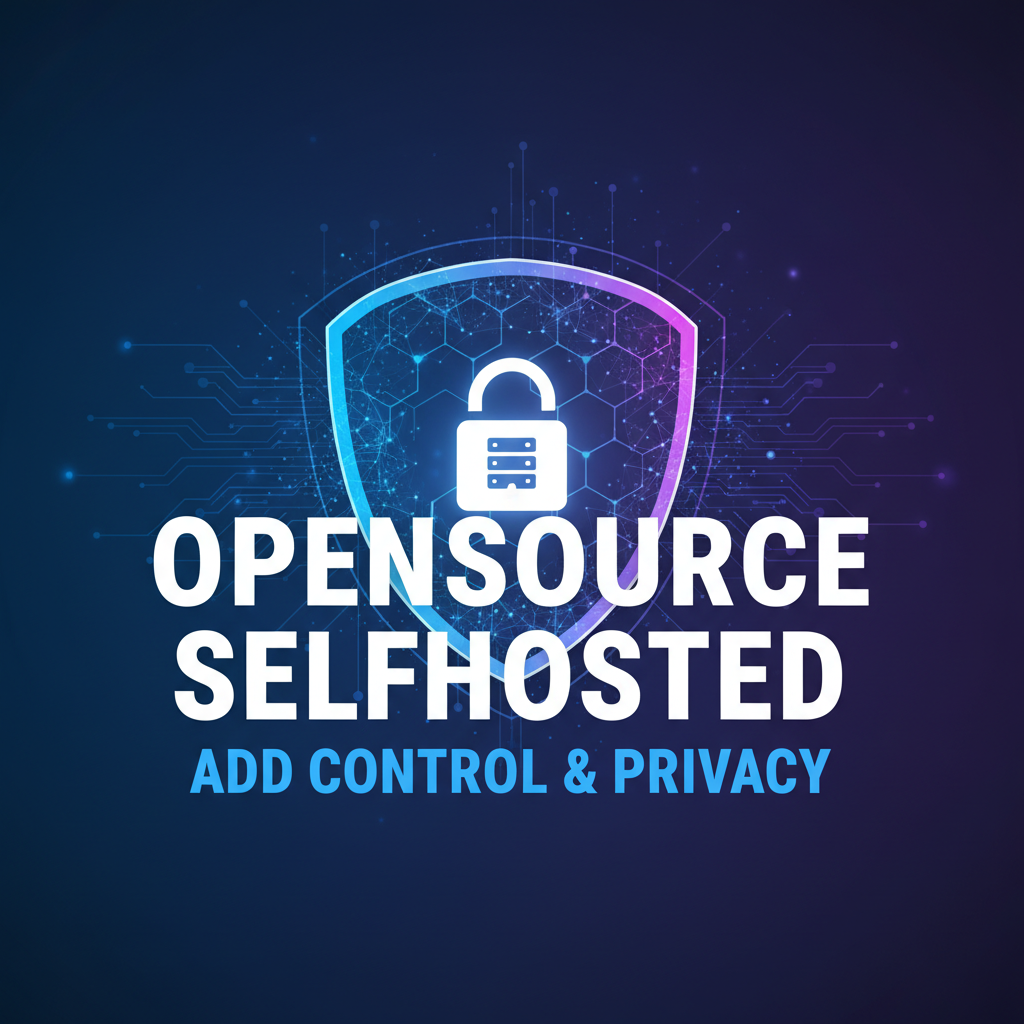 Opensource Selfhosted: Add Control & Privacy