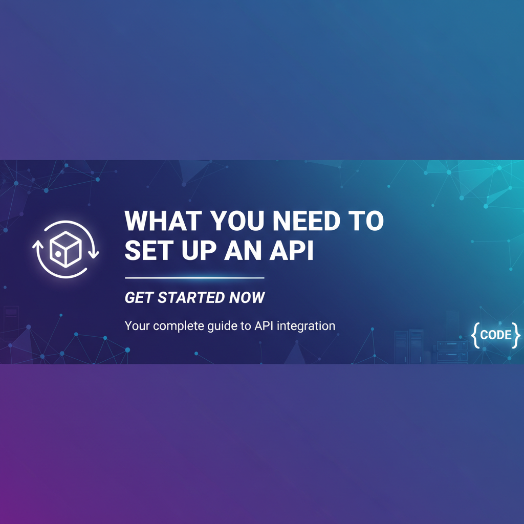 What You Need to Set Up an API: Get Started Now