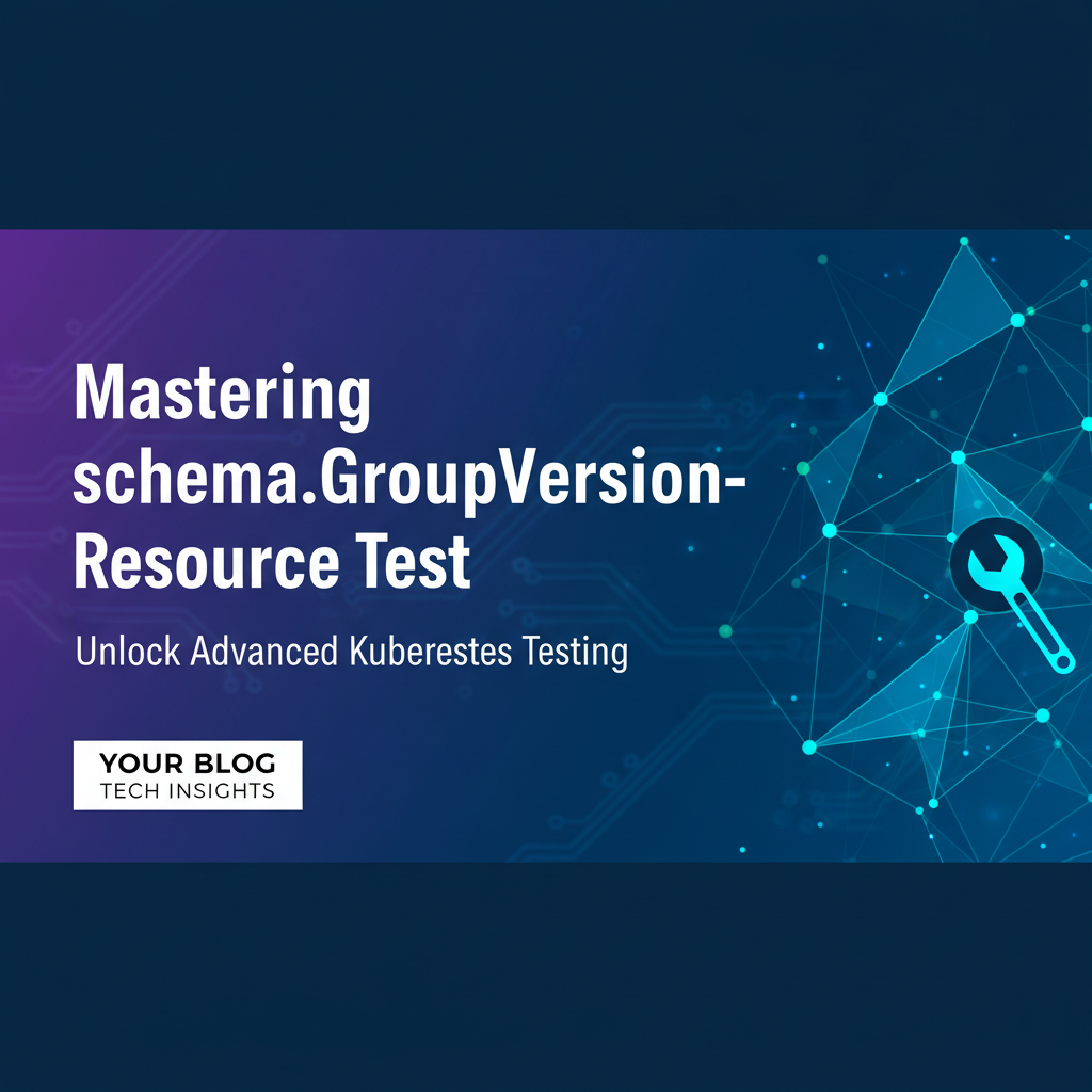 Mastering schema.groupversionresource Test