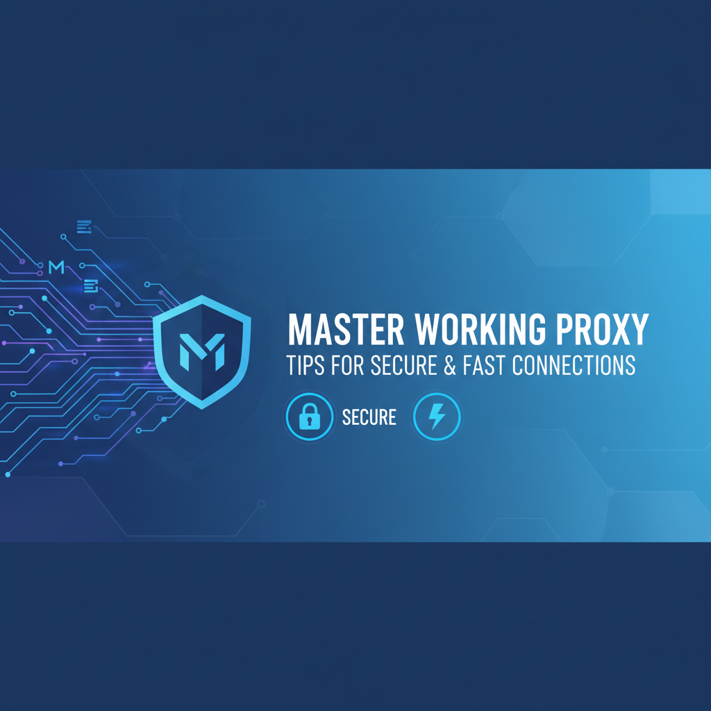 Master Working Proxy: Tips for Secure & Fast Connections