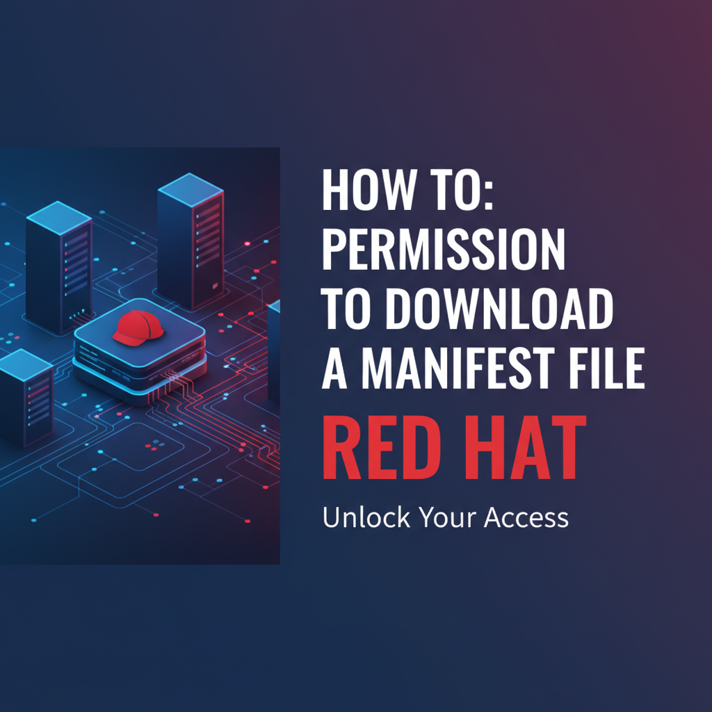 How To: Permission to Download a Manifest File Red Hat