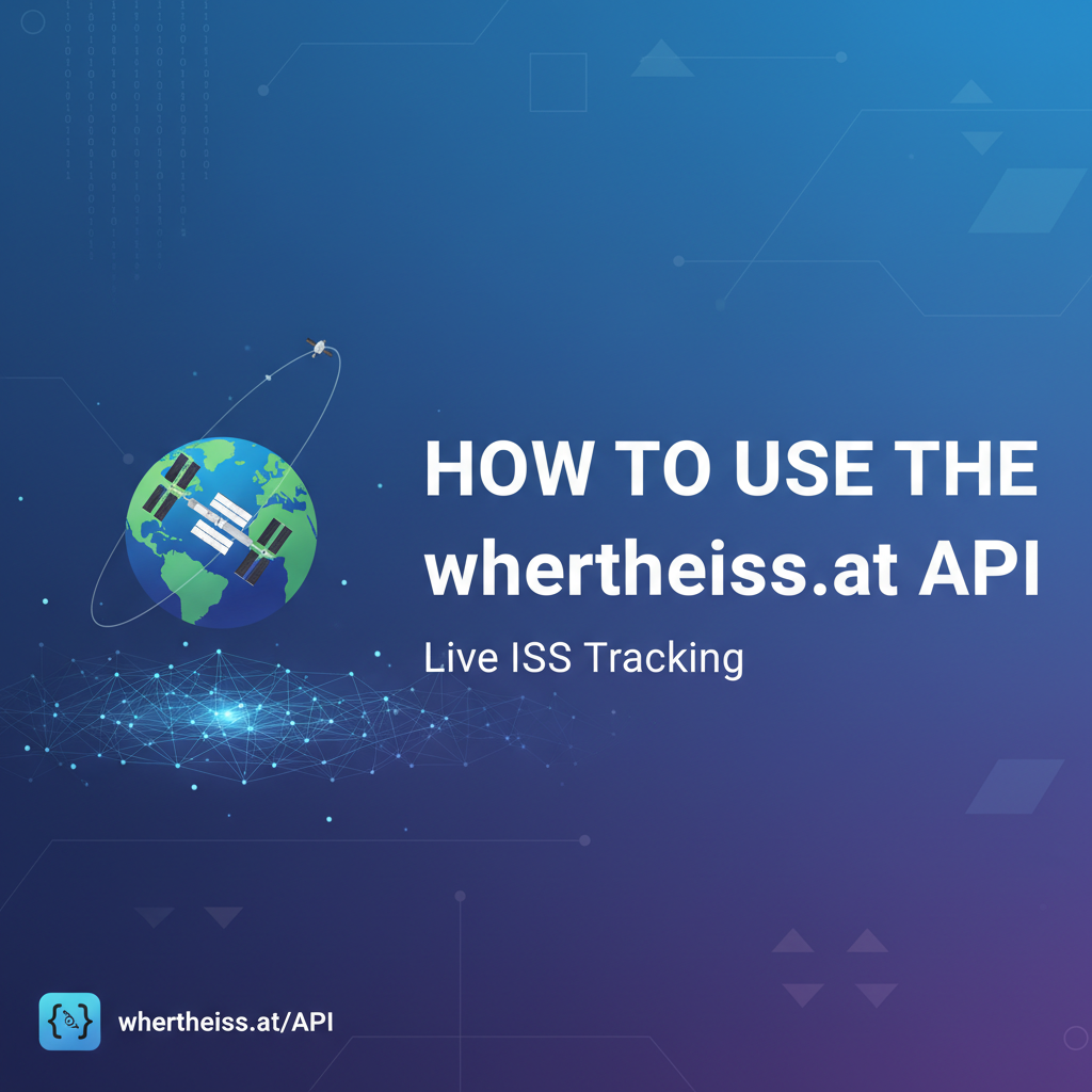 How to Use the wheretheiss.at API for Live ISS Tracking