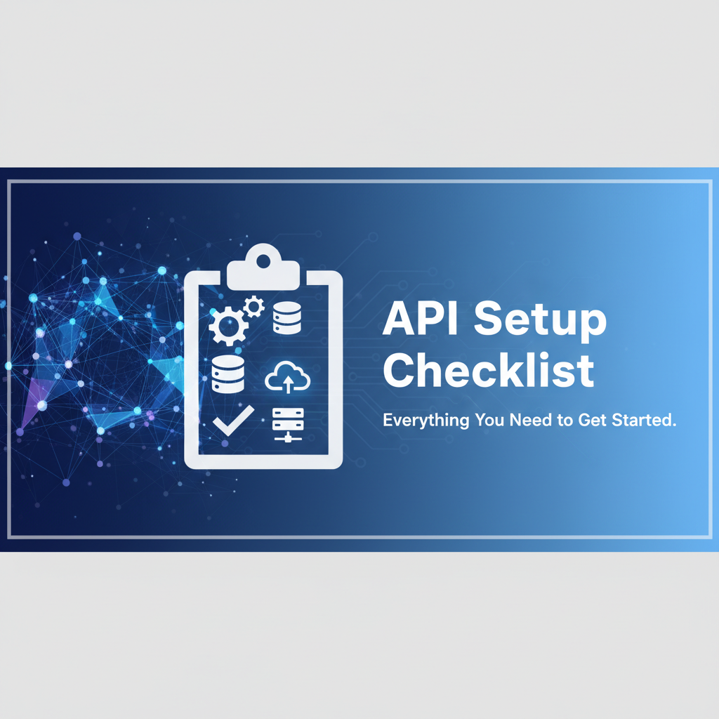API Setup Checklist: Everything You Need to Get Started