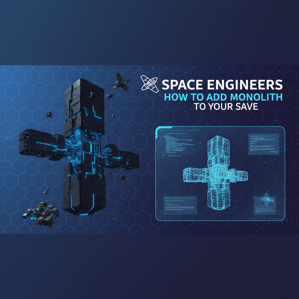 Space Engineers: How to Add Monolith to Your Save