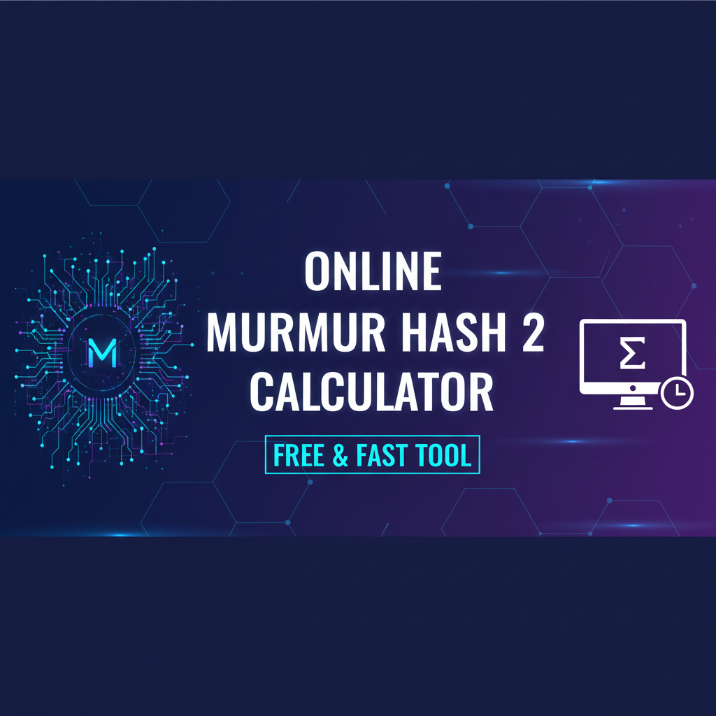 Online Murmur Hash 2 Calculator: Free & Fast Tool