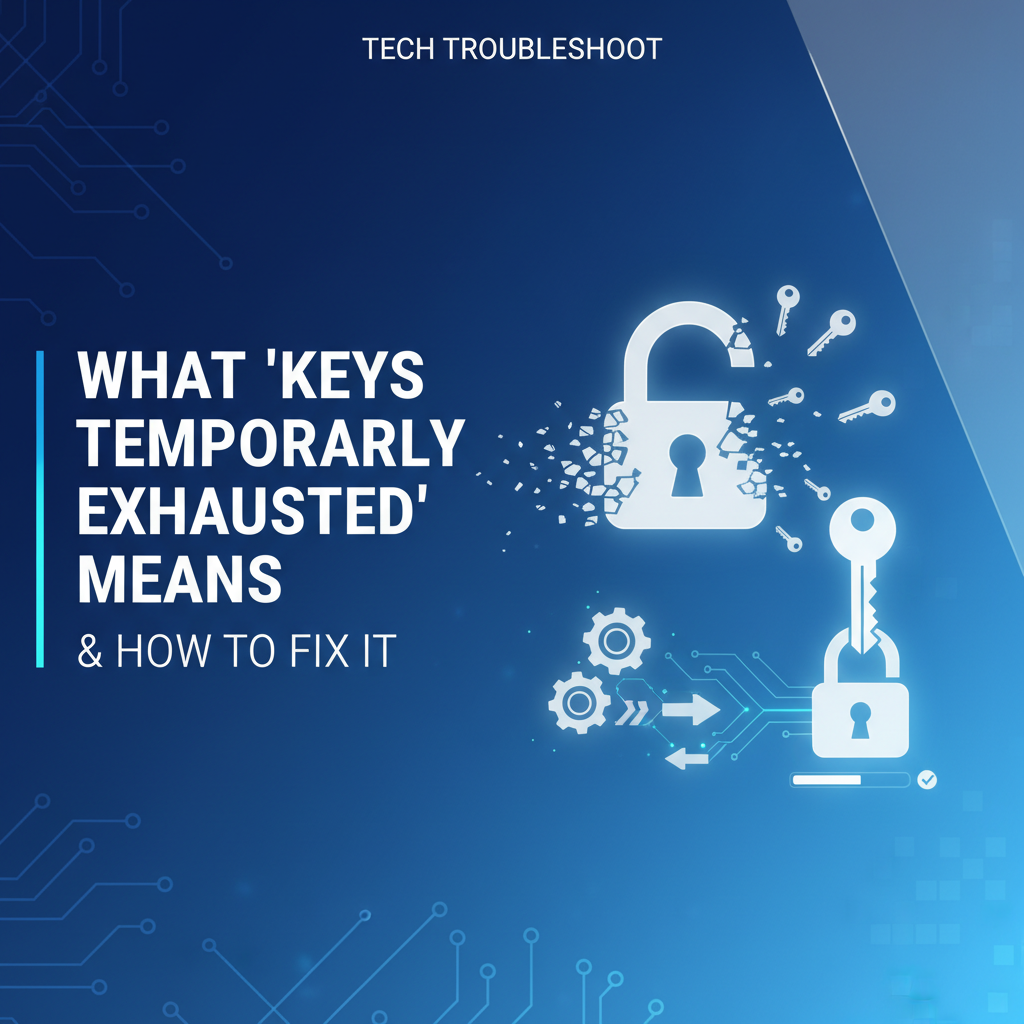 What 'Keys Temporarily Exhausted' Means & How to Fix It