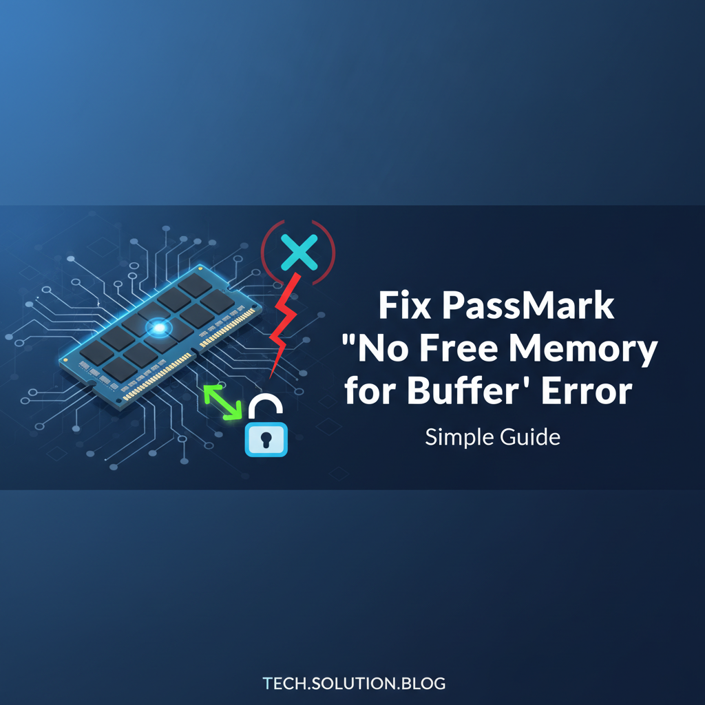 Fix PassMark 'No Free Memory for Buffer' Error: Simple Guide