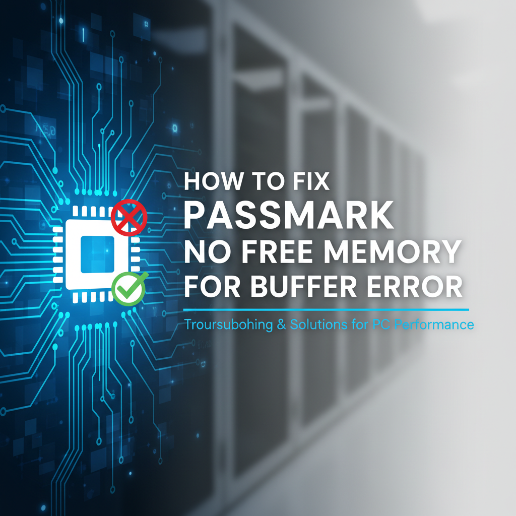 How to Fix Passmark No Free Memory for Buffer Error