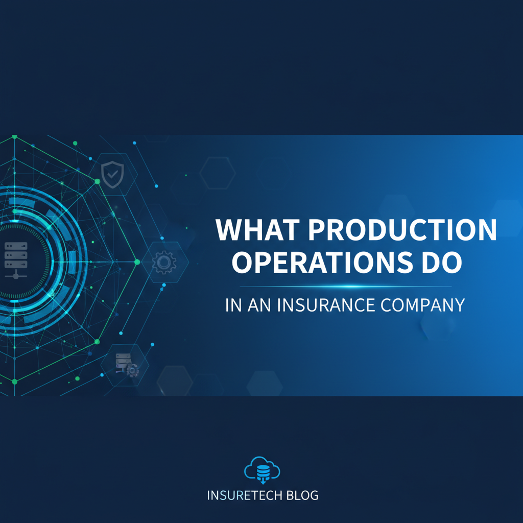 What Production Operations Do in an Insurance Company