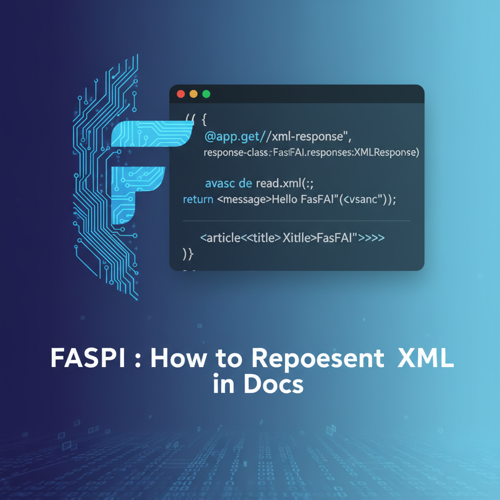 FastAPI: How to Represent XML Responses in Docs