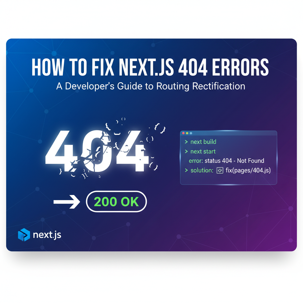 How to Fix next status 404 Errors in Next.js