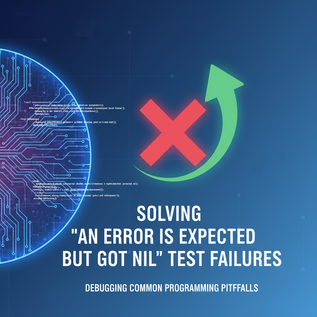 Solving 'an error is expected but got nil' Test Failures