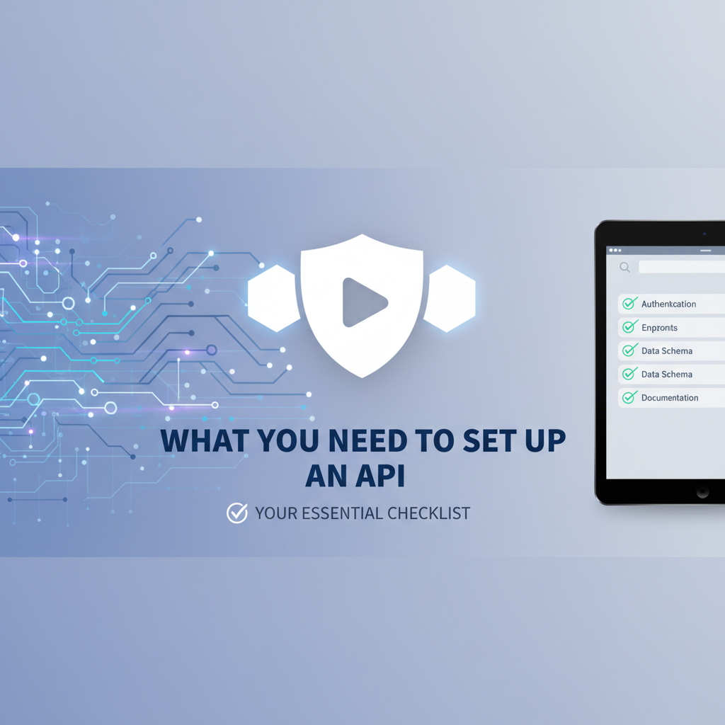 What You Need to Set Up an API: Your Essential Checklist