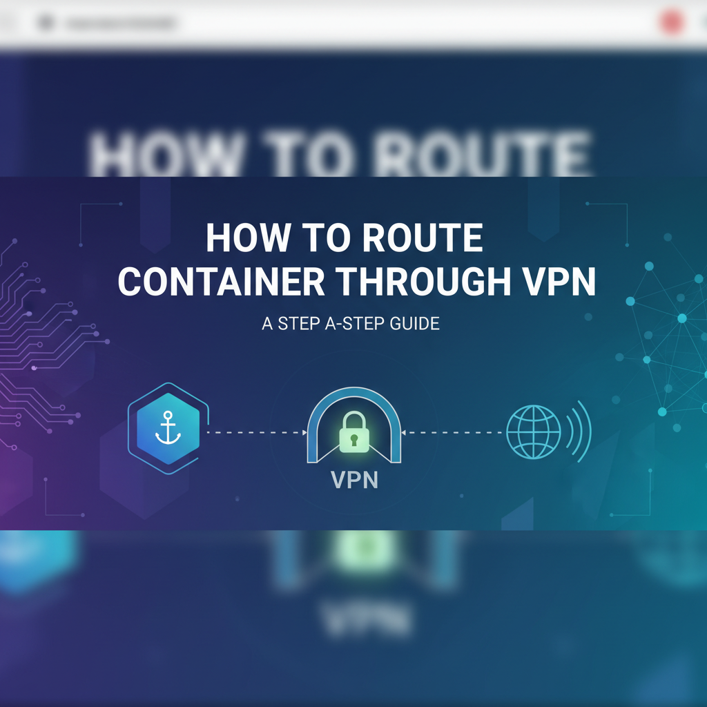 How to Route Container Through VPN: A Step-by-Step Guide