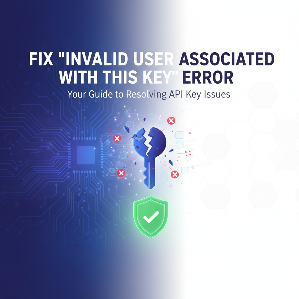 Fix "Invalid User Associated with This Key" Error