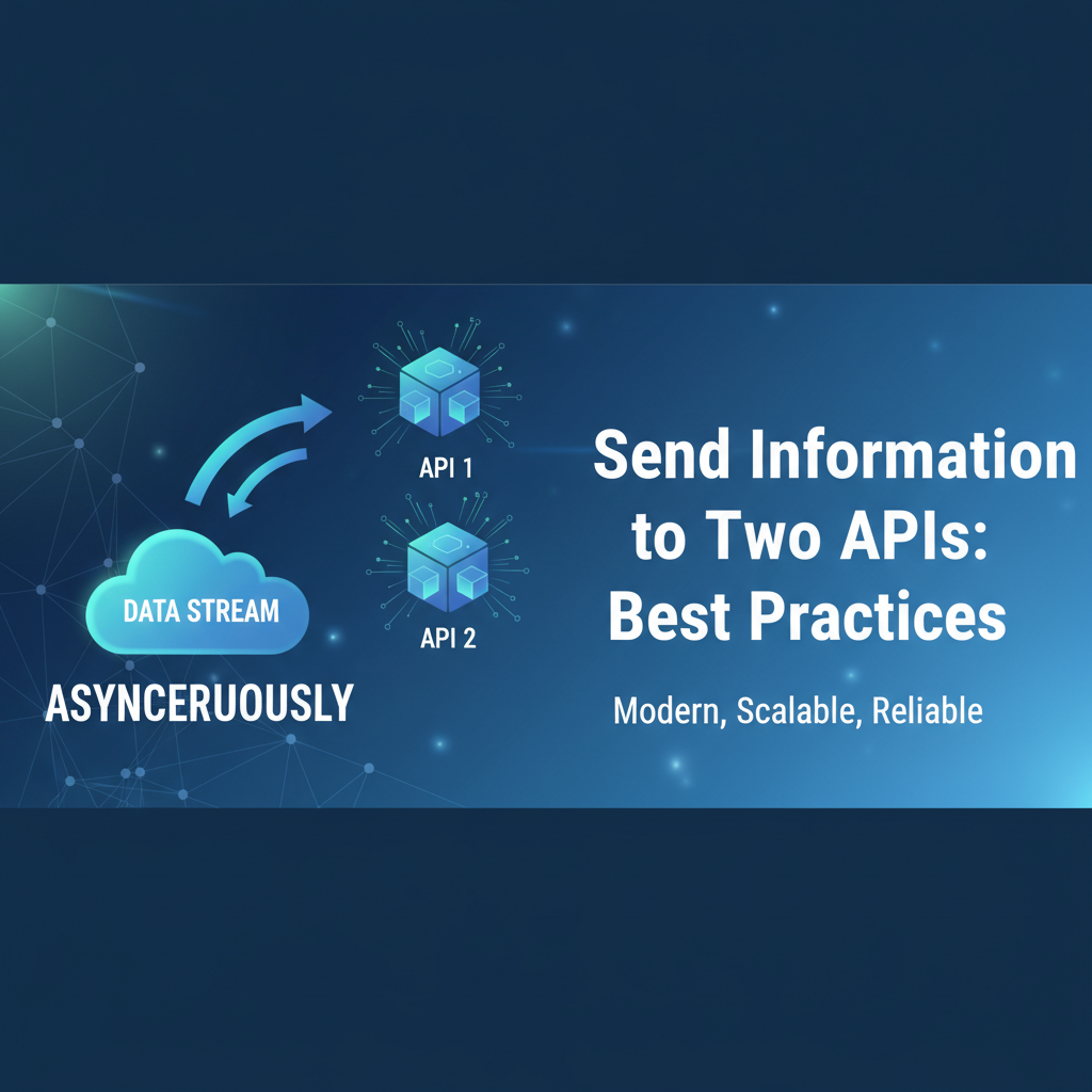 Asynchronously Send Information to Two APIs: Best Practices