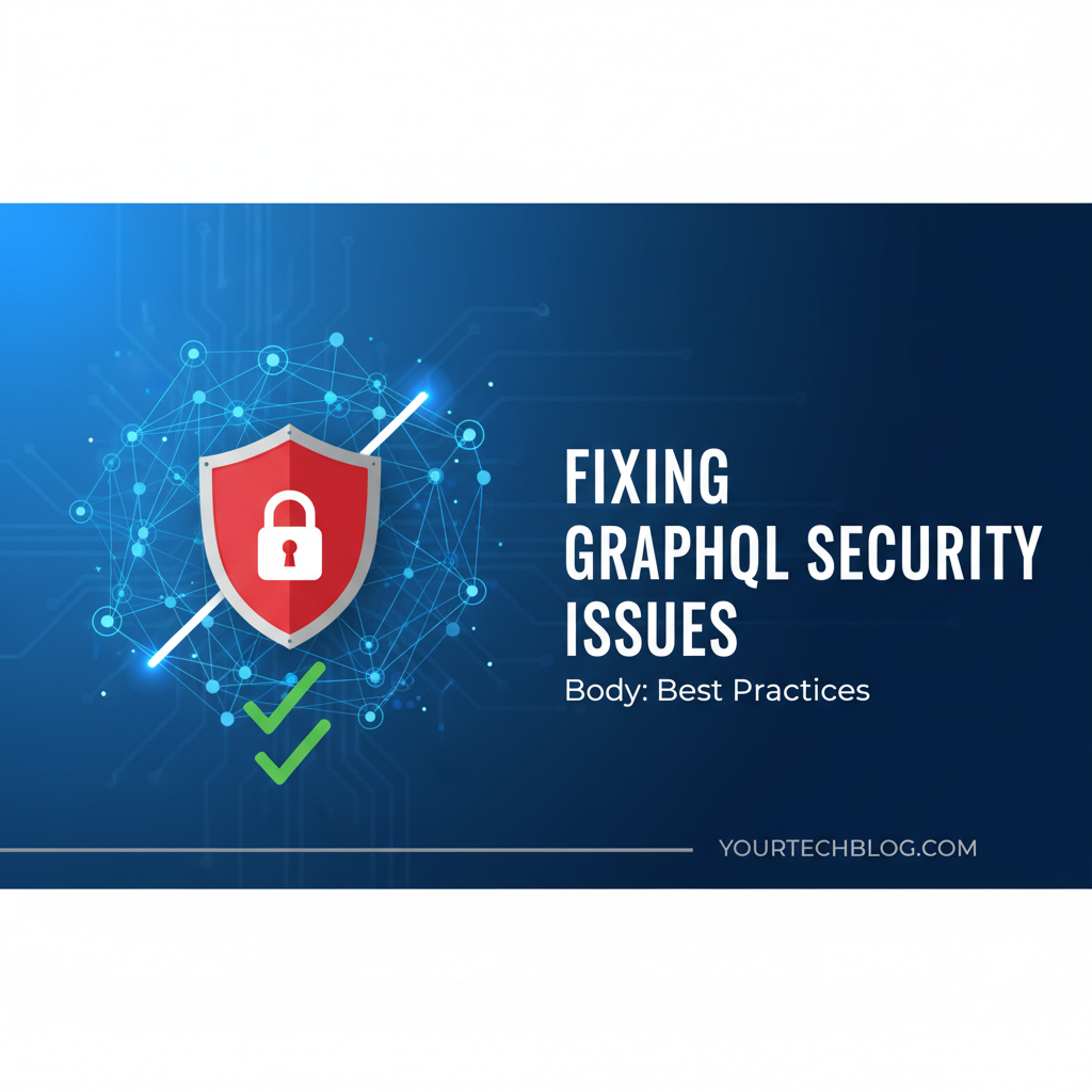 Fixing GraphQL Security Issues in Body: Best Practices