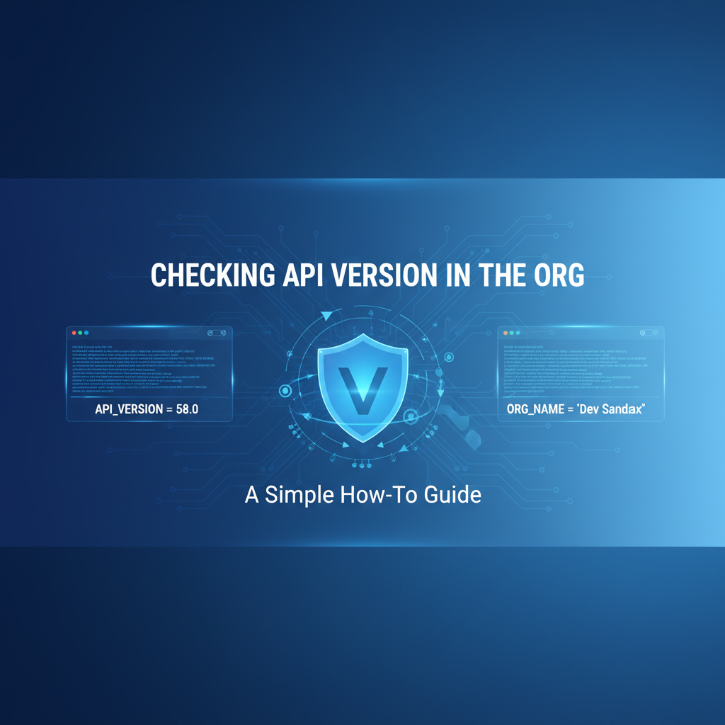Checking API Version in the Org: A Simple How-To