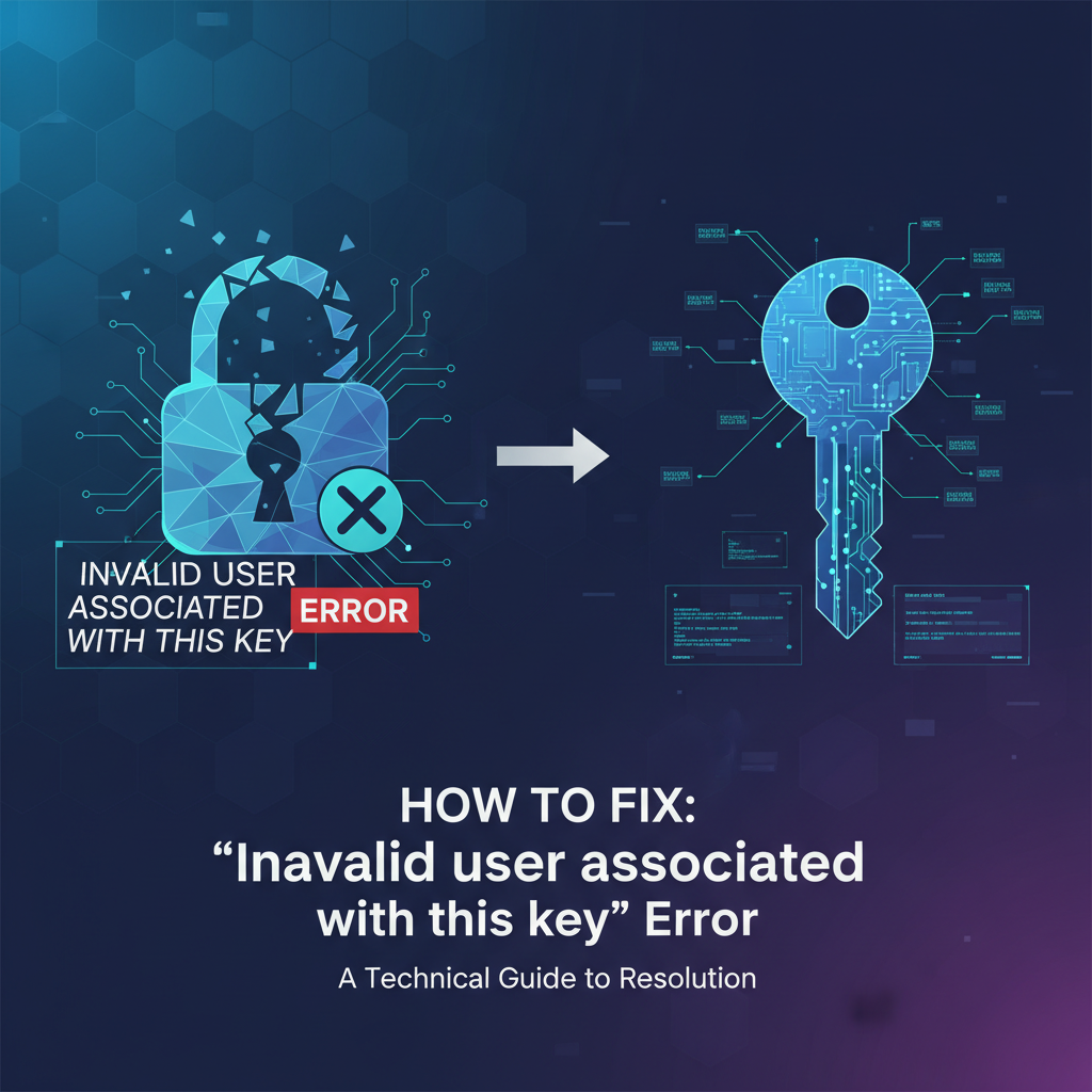 How to Fix: invalid user associated with this key Error