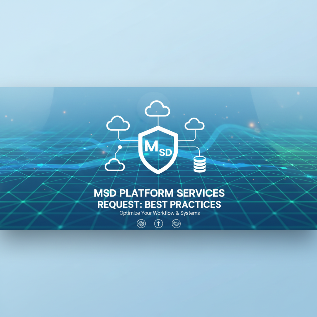 MSD Platform Services Request: Best Practices