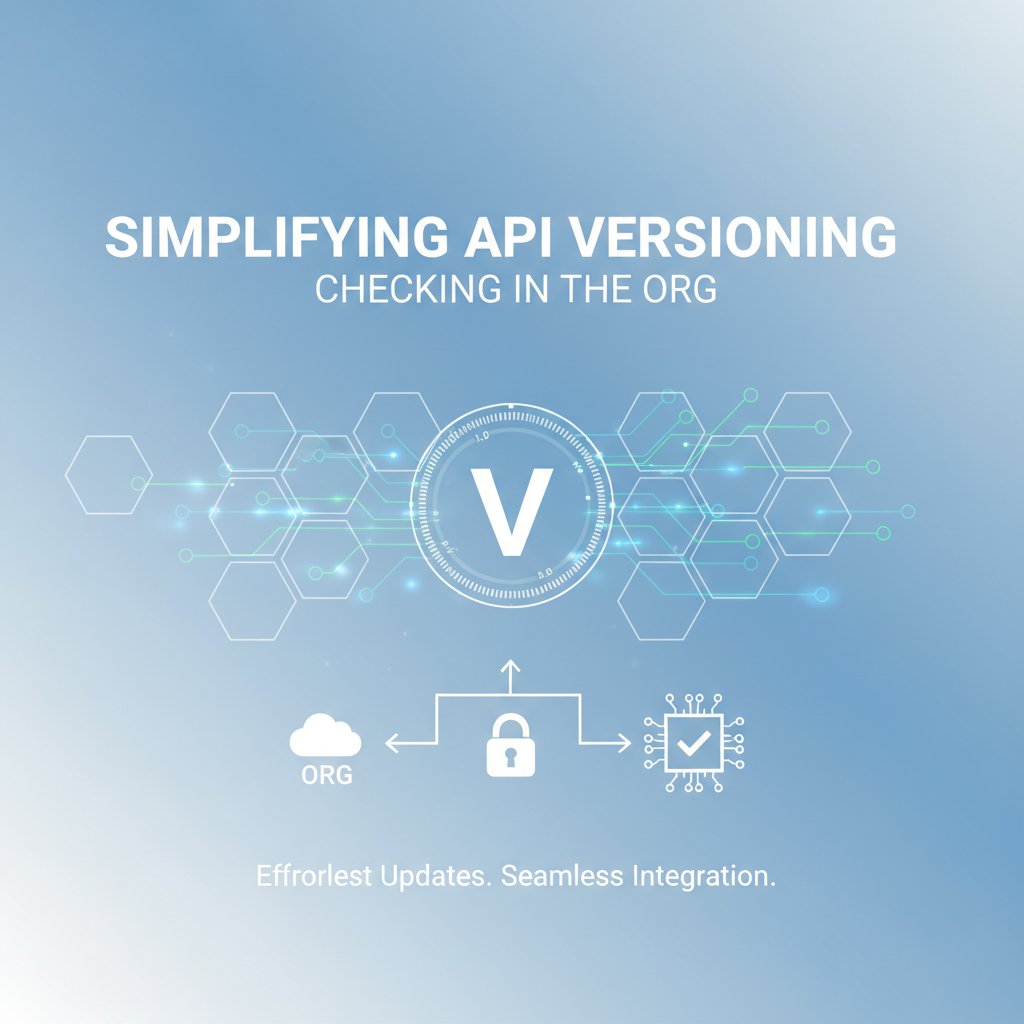 Simplifying Checking API Version in the Org