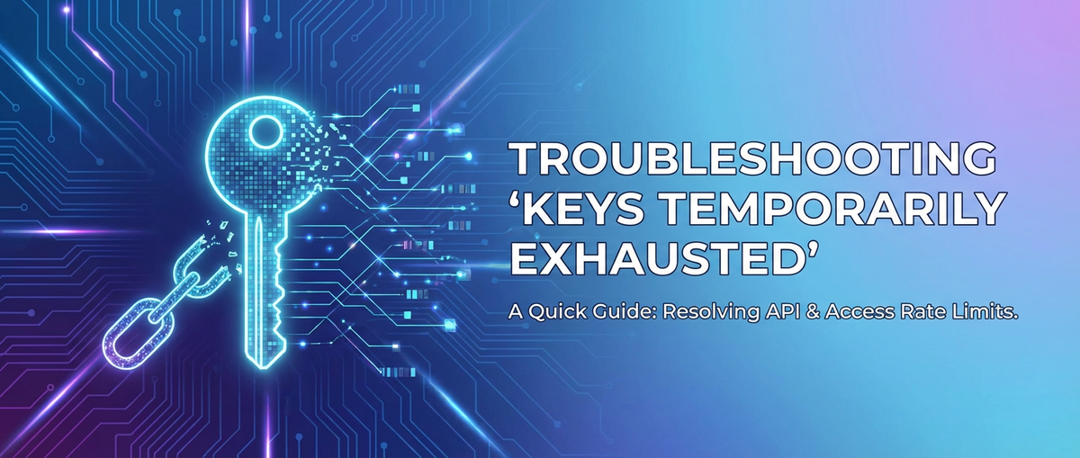Troubleshooting 'Keys Temporarily Exhausted': A Quick Guide